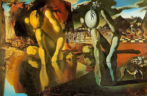 Metamorphosis of Narcissus (Salvador Dali, 1937)