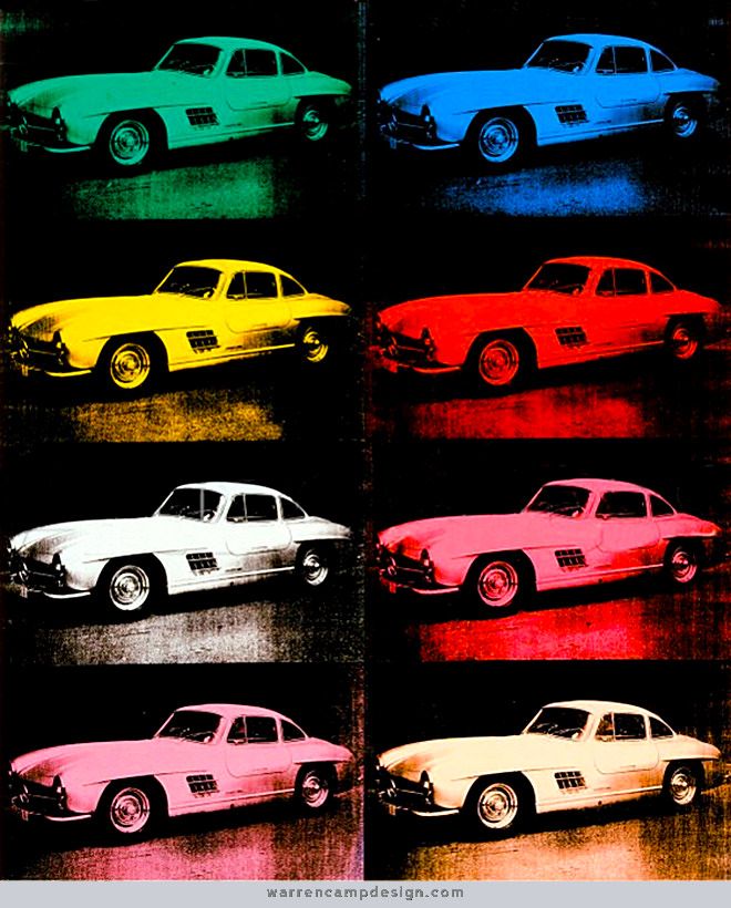 Mercedes-Benz 300 SL Coupé (1954) (Andy Warhol, 1986)