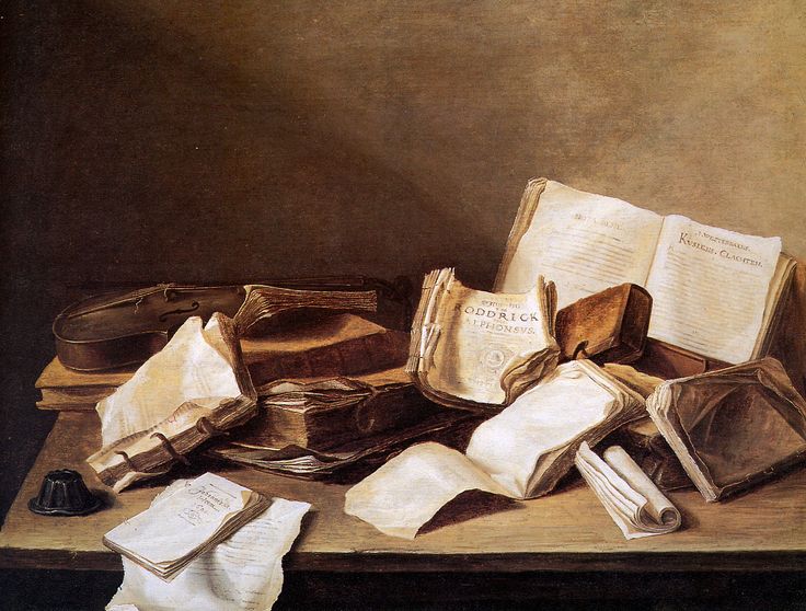 Still Life With Books (Jan Davidsz. de Heem, 1625 - 1630)