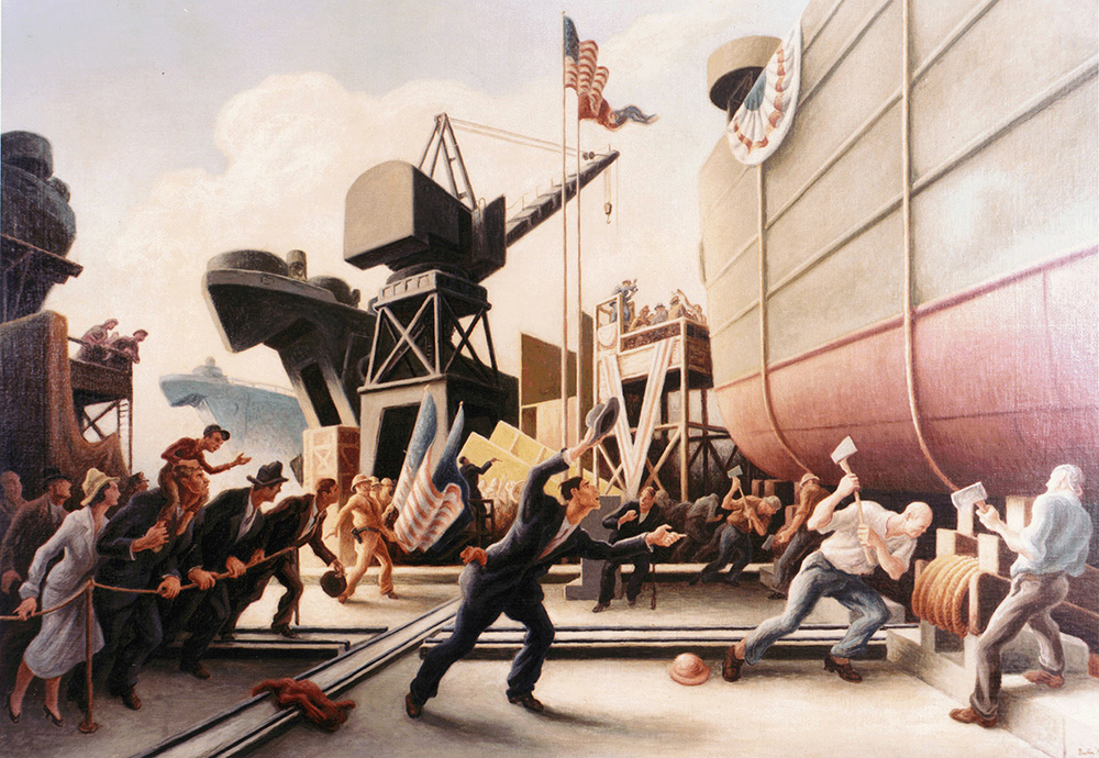 Cut The Line (Thomas Hart Benton, 1944)