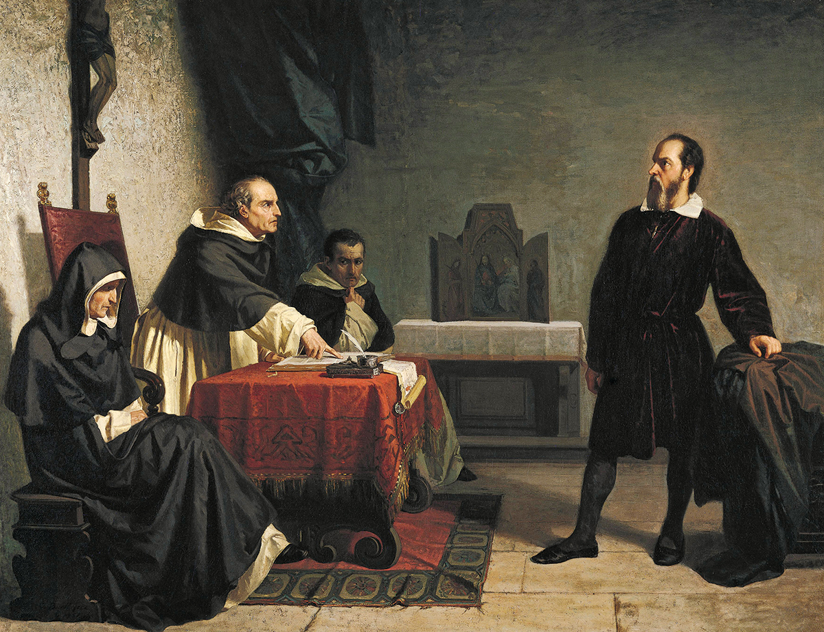 Galileo Facing the Roman Inquisition (Chistiano Banti, 1857)