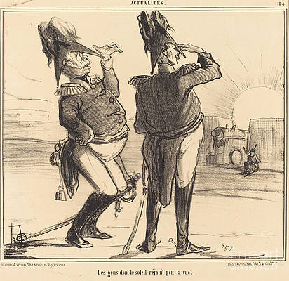 Des gens dont le soleil rjouit peu la vue (Honore Daumier, 1855)