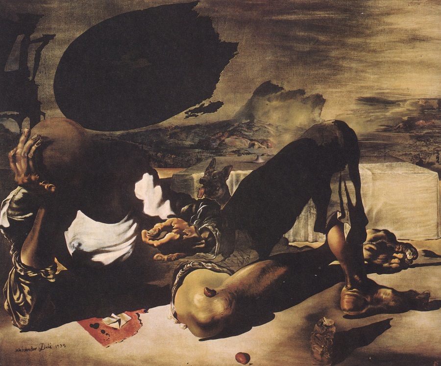 Philosopher Illuminated by the Light of the Moon and the Setting Sun (Dali, 1939)